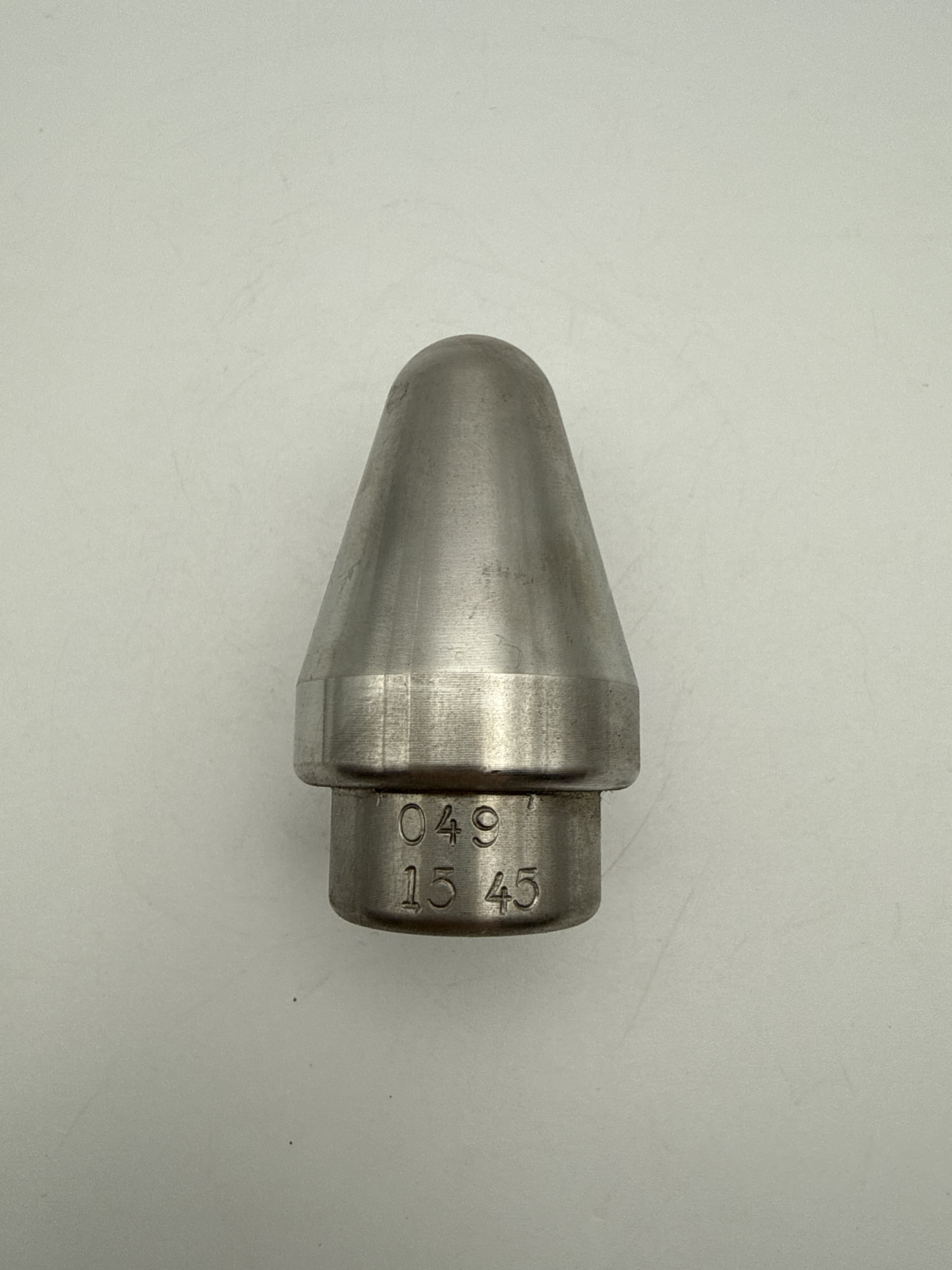 Radial Vortex Sewer Jetter Nozzle 1/2" (15-45 Degree) (Drilled)