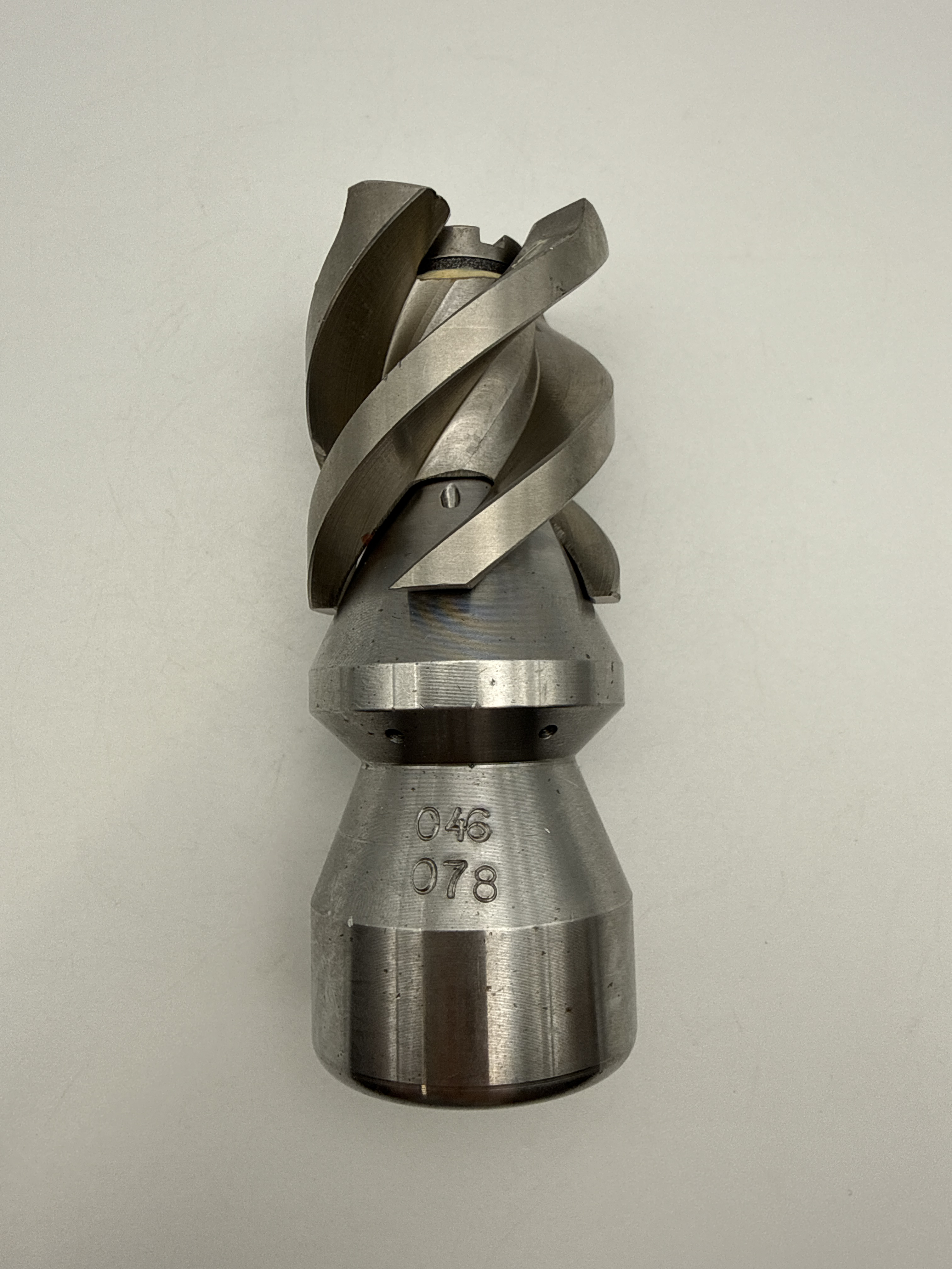 Rotating Spinner Blade Sewer Jetter Nozzle 3/4" (6 Rear Jets | 7 Front Jets) (Drilled)