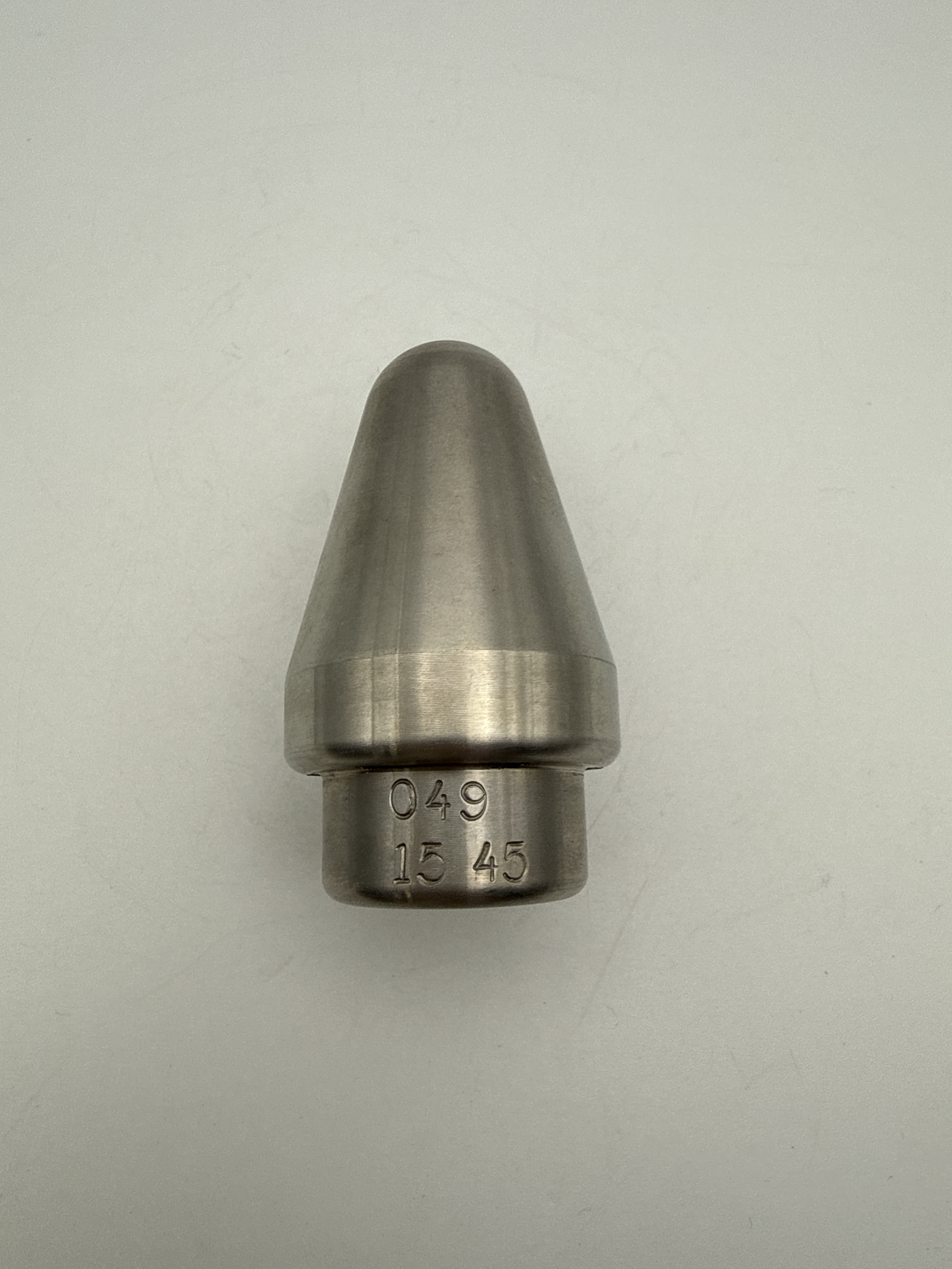 Radial Vortex Sewer Jetter Nozzle 1/2" (15-45 Degree) (Drilled)