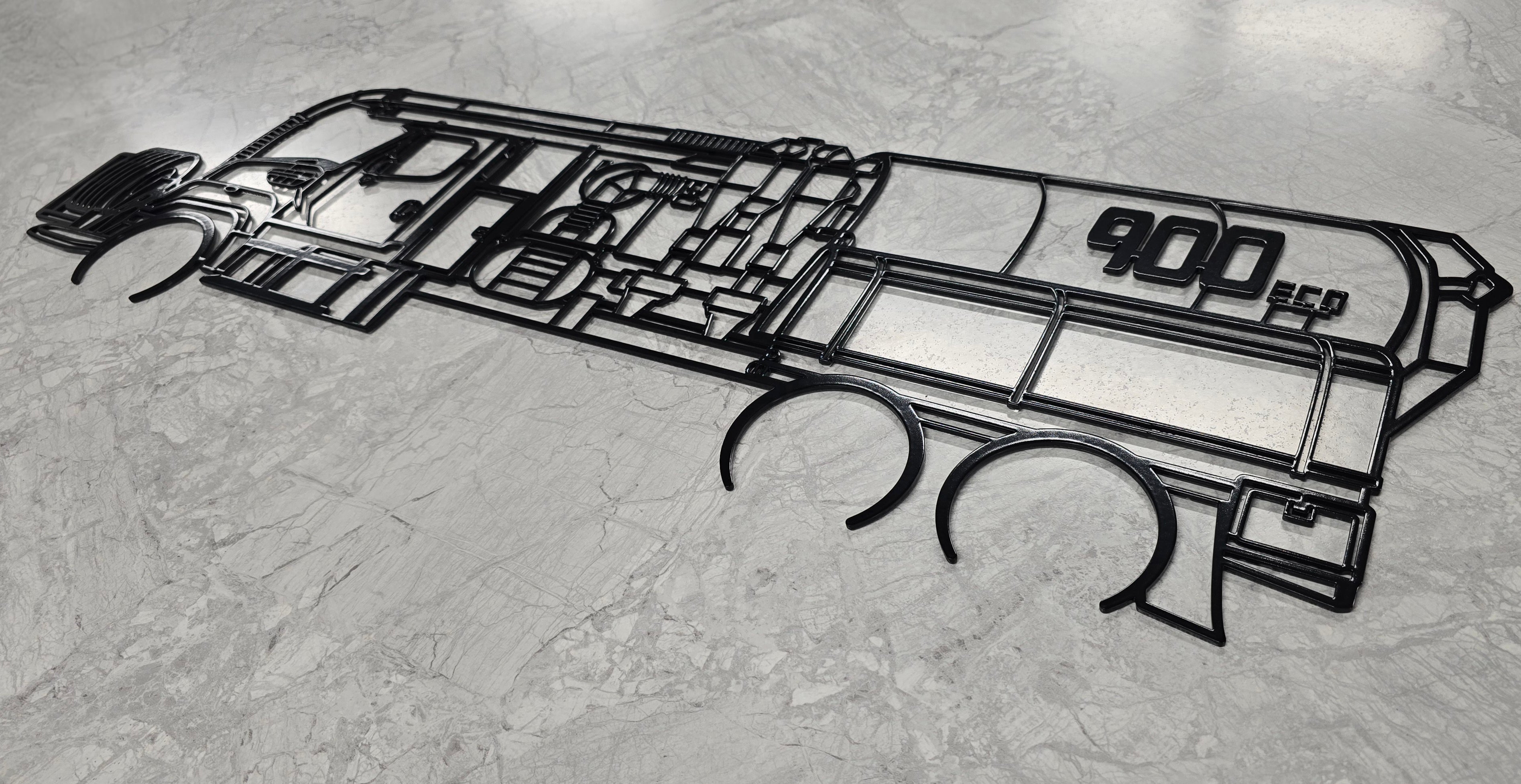 Sewer Equipment 900 ECO Wall Art - 36" Steel Silhouette