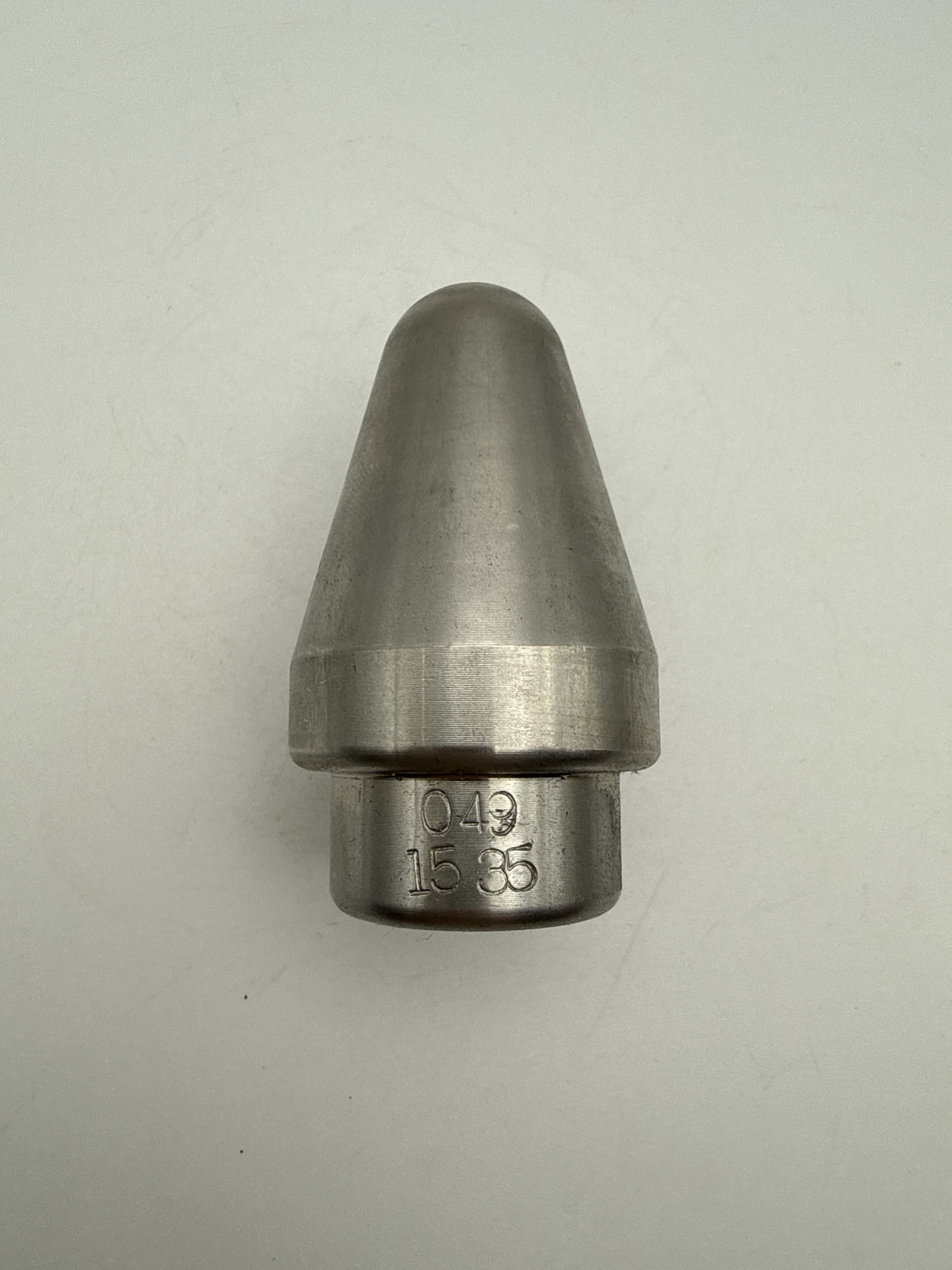 Radial Vortex Sewer Jetter Nozzle 1/2" (15-35 Degree) (Drilled)