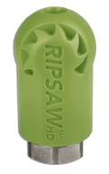 Ripsaw HD spinner-tip nozzle, engineered for optimal rotation to enhance digging power, improve control, and reduce wear, extending the nozzle's lifespan.