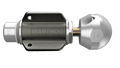 Metal lock mechanism with 'WARTHOG' branding on a gray background