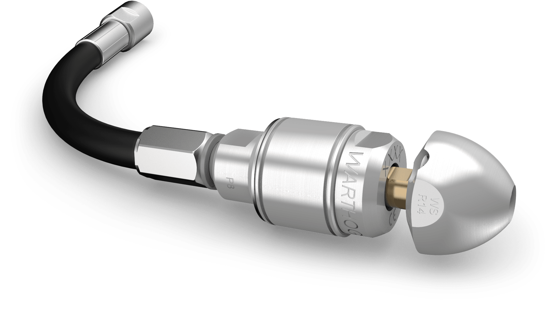 Warthog WS Classic - 1/2" Nozzle w/ Whip Hose (WS-H-1/2-PKG)
