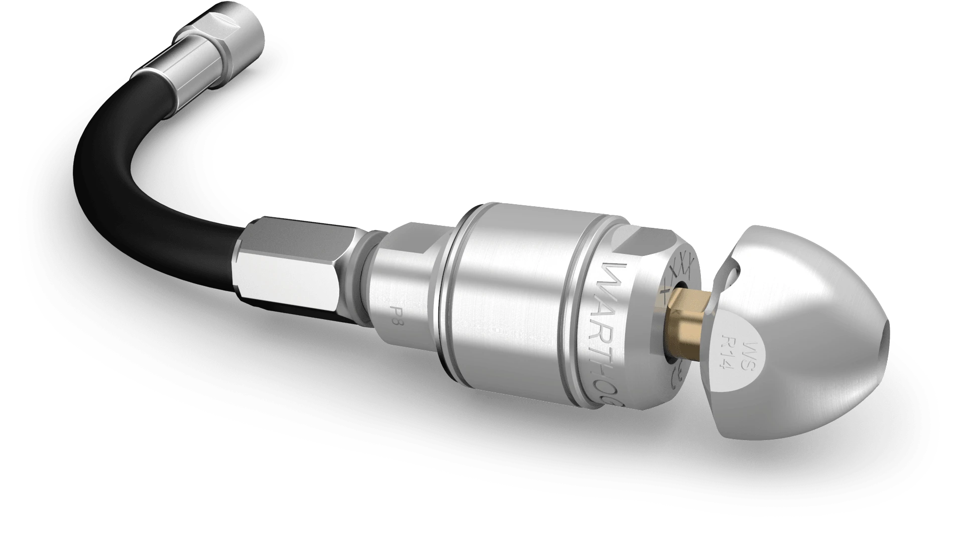 Warthog WS Classic - 1/2" Nozzle w/ Whip Hose (WS-H-1/2-PKG)