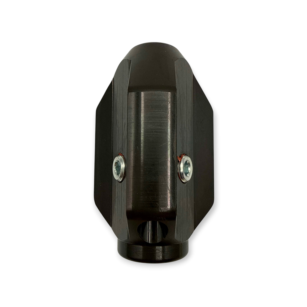 Sewershop Mini Missile 1/2 inch sewer jetter nozzle with one-piece metal construction and multiple jet ports.