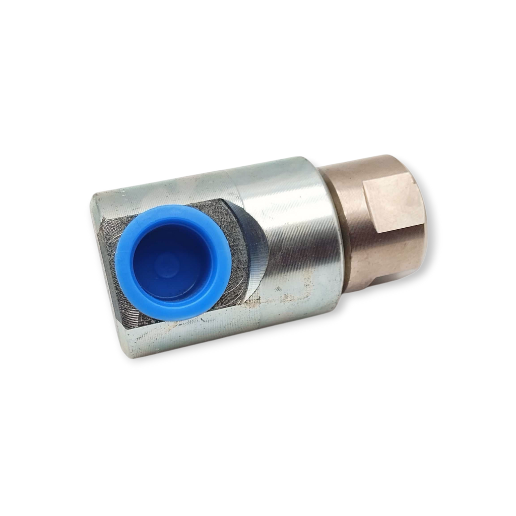 Sewershop heavy-duty carbon steel reel swivel with blue protective cap for hose reel systems