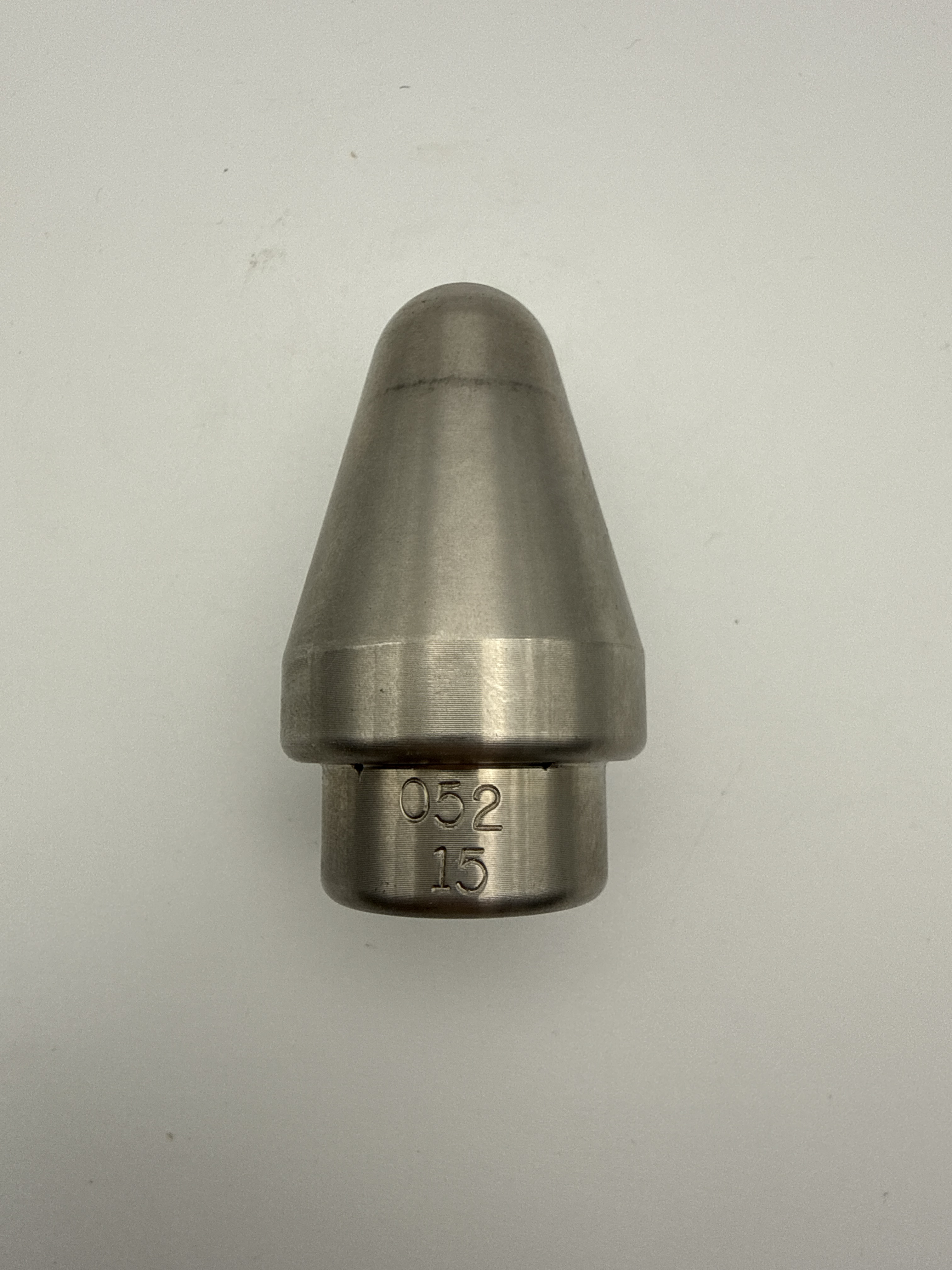 Standard Radial Sewer Jetter Nozzle 1/2" (5 Rear Jets | 1 Front Jet) (15 Degree | Drilled)