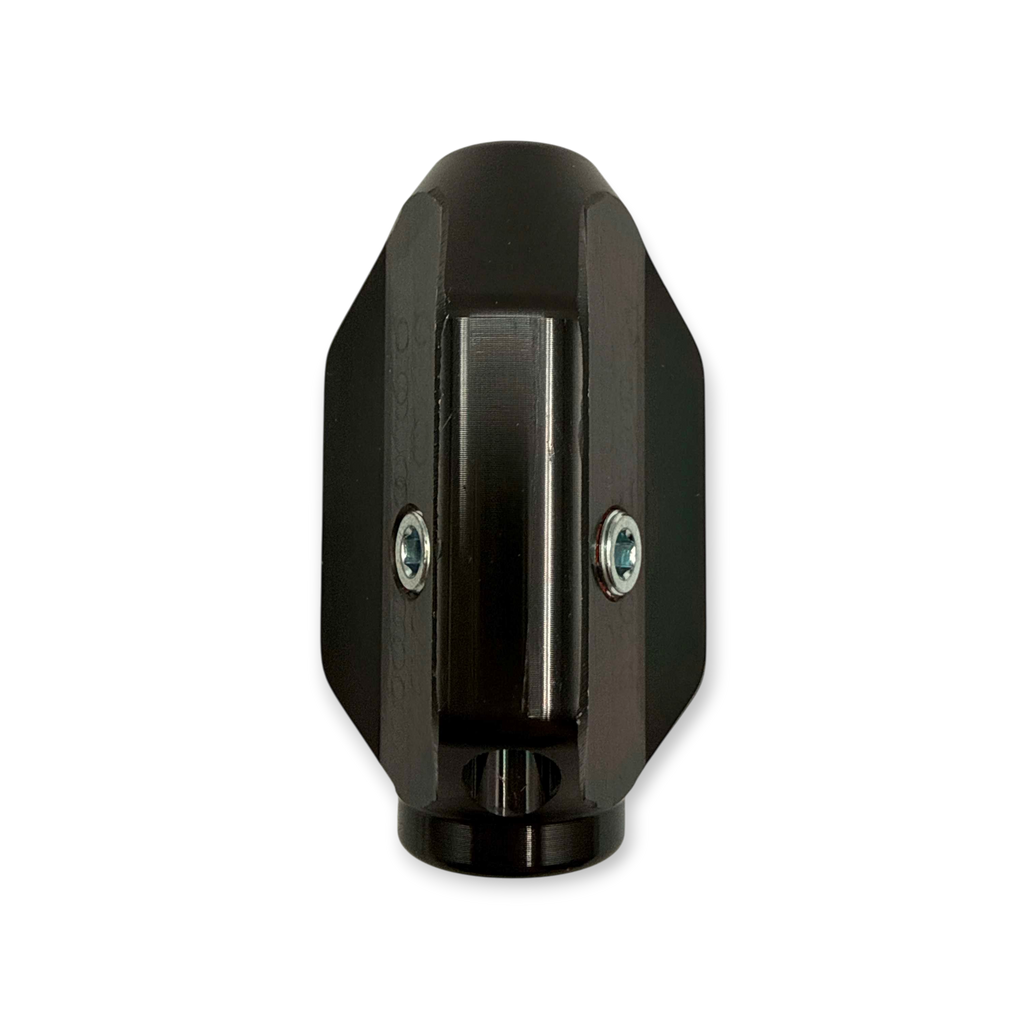 Sewershop Mini Missile 1/2 inch sewer jetter nozzle with a durable black metal finish and precision jet ports.