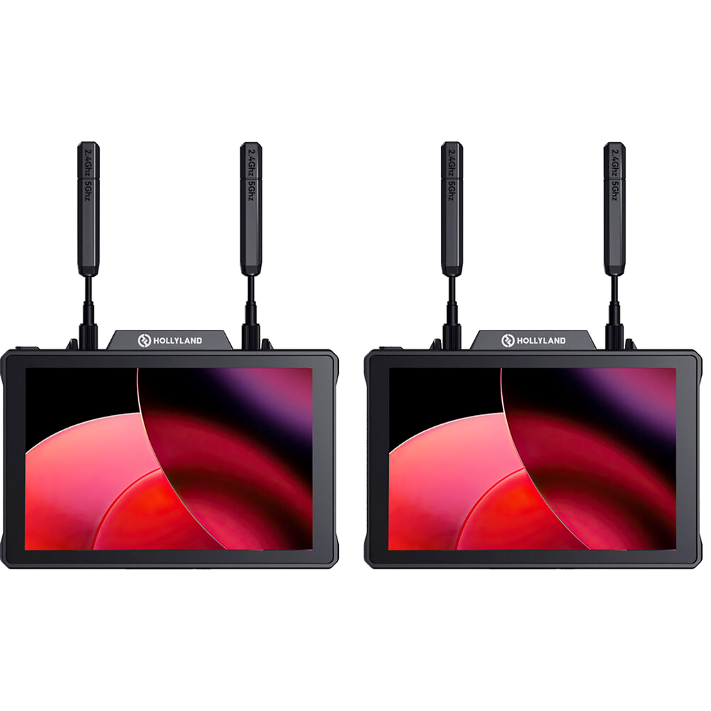 Hollyland Pyro 7 Kit with two wireless monitors for sewer inspection equipment