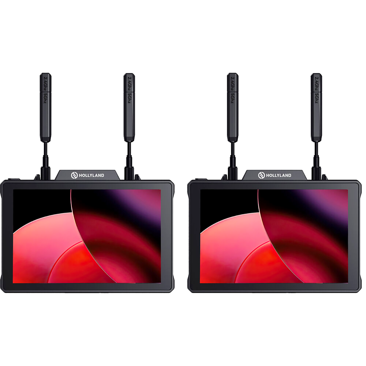 Hollyland Pyro 7 Kit with two wireless monitors for sewer inspection equipment