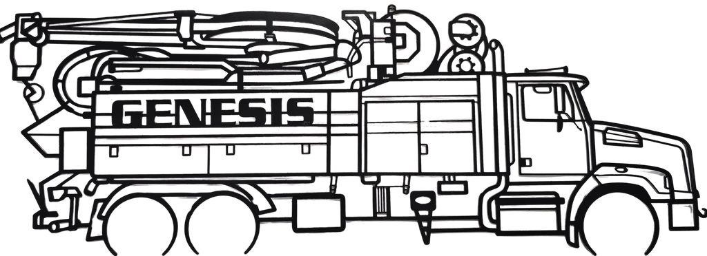 Sewer Equipment Genesis Wall Art - 36" Steel Silhouette