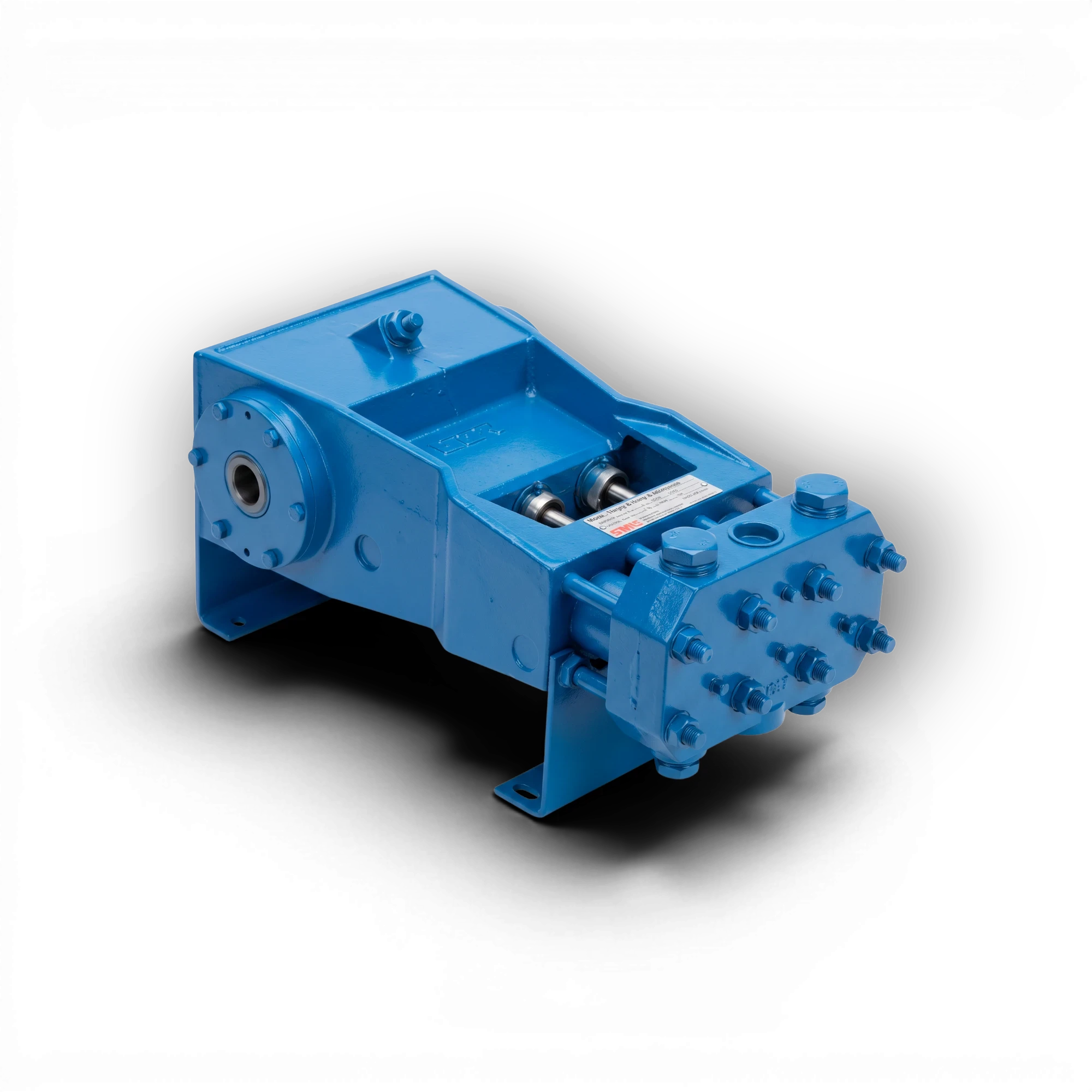 Range Supply FMC Bean L-0614 blue power assembly pump component for 40 GPM at 2000 PSI industrial water pump systems.