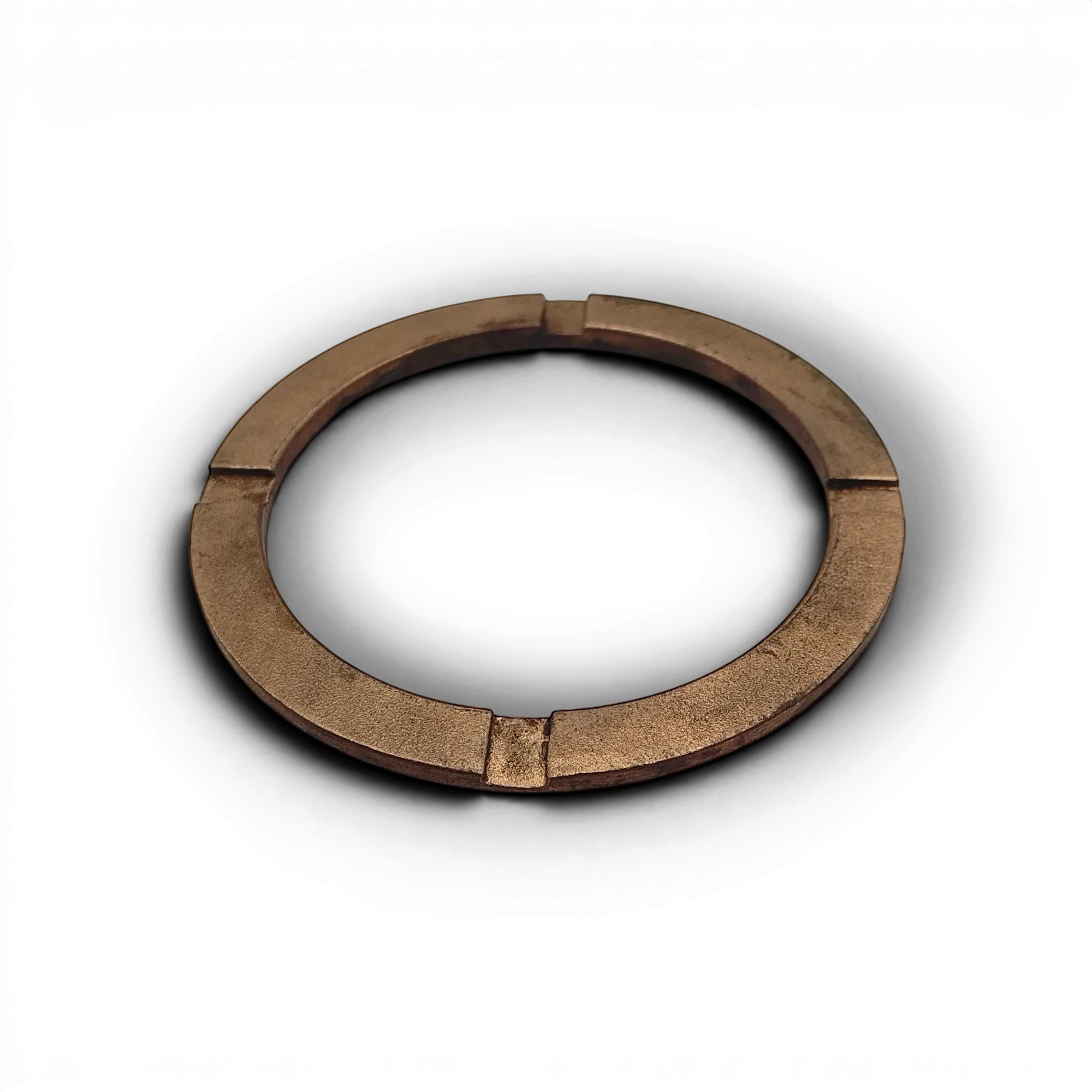 Range Supply GP5142 copper ring seal for high-pressure pump plunger assembly on a black background