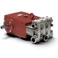 Range Supply GP5142 pump fluid end assembly with red cast iron housing and metallic valve components for high pressure