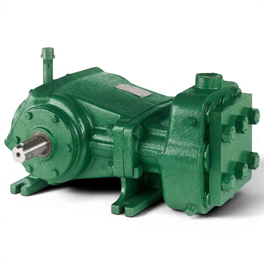 Range Supply Myers C40-20L heavy-duty green hydraulic water pump for sewer jetting and hydro excavation applications.