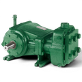 Range Supply Myers C40-20L heavy-duty green hydraulic water pump for sewer jetting and hydro excavation applications.