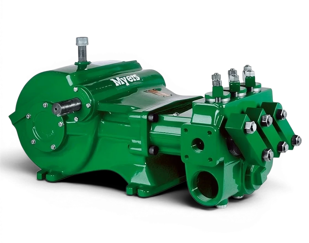 Range Supply Myers D65-20 hydraulic drive power assembly for high-pressure water pumps in green finish