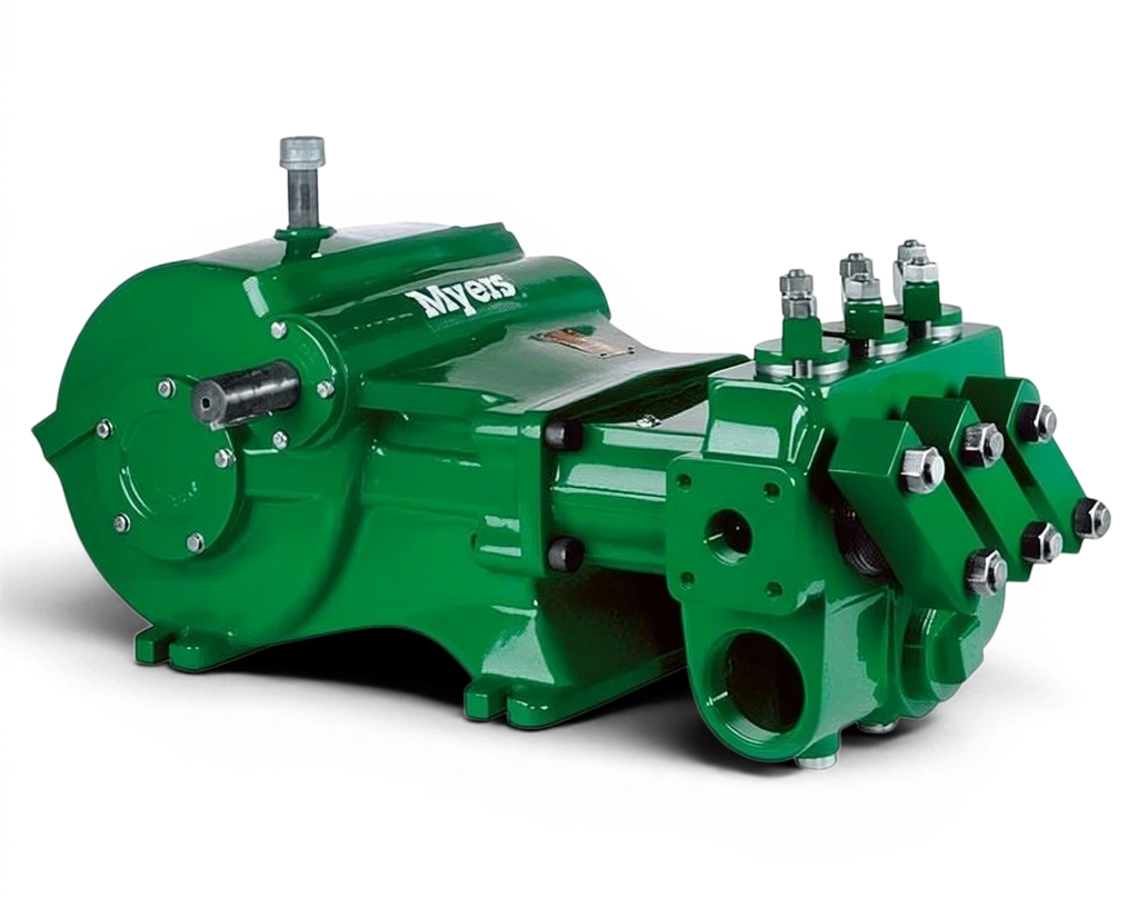 Range Supply Myers D65-20 hydraulic drive power assembly for high-pressure water pumps in green finish