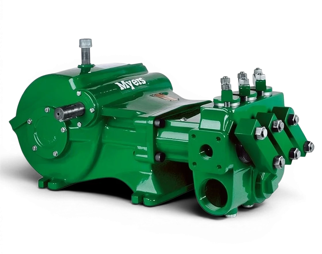 Range Supply Myers D65-20 hydraulic drive power assembly for high-pressure water pumps in green finish