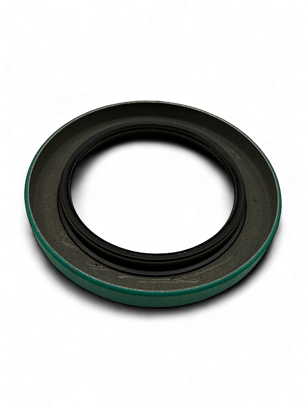 Range Supply Myers D65-20 hydraulic pump oil seal with green metal casing and black rubber inner ring
