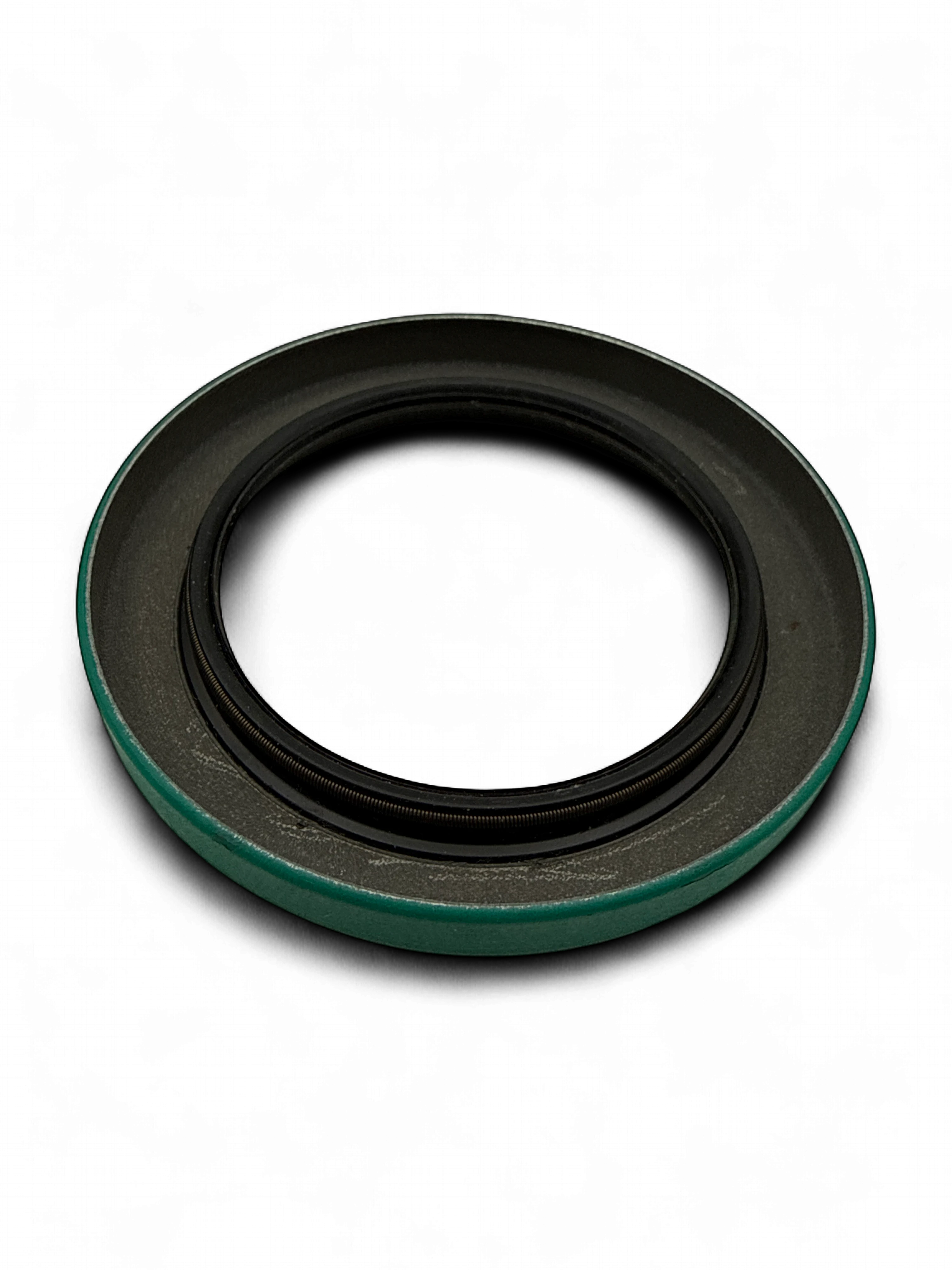 Range Supply Myers D65-20 hydraulic pump oil seal with green metal casing and black rubber inner ring