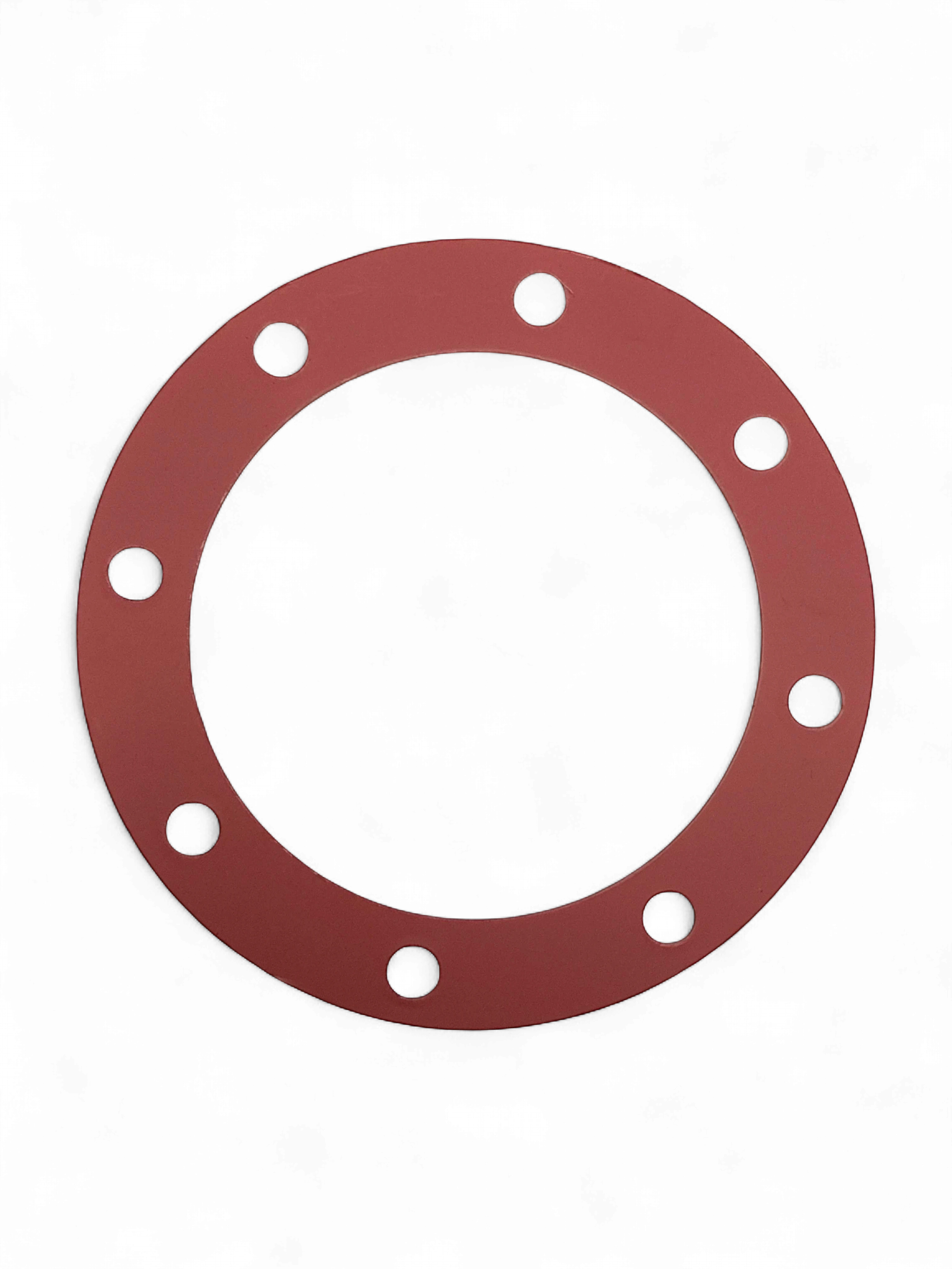 Range Supply red circular gasket for Myers D65-20 hydraulic pump drive assembly with eight bolt holes