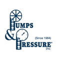 Range Supply Pumps and Pressure Inc logo featuring a blower fan and pressure gauge icon on a black background