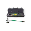 Sewershop Air Spade kit with green pneumatic excavation tool, hose, and protective carrying case for utility work.