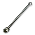 Sewershop assembly turning handle with spring-loaded plunger for sectional rod maintenance and secure connections