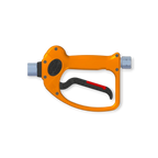 Sewershop Barens Gladiator HX1 1/2 inch linear spray gun in orange with an easy-pull trigger for hydro excavation.