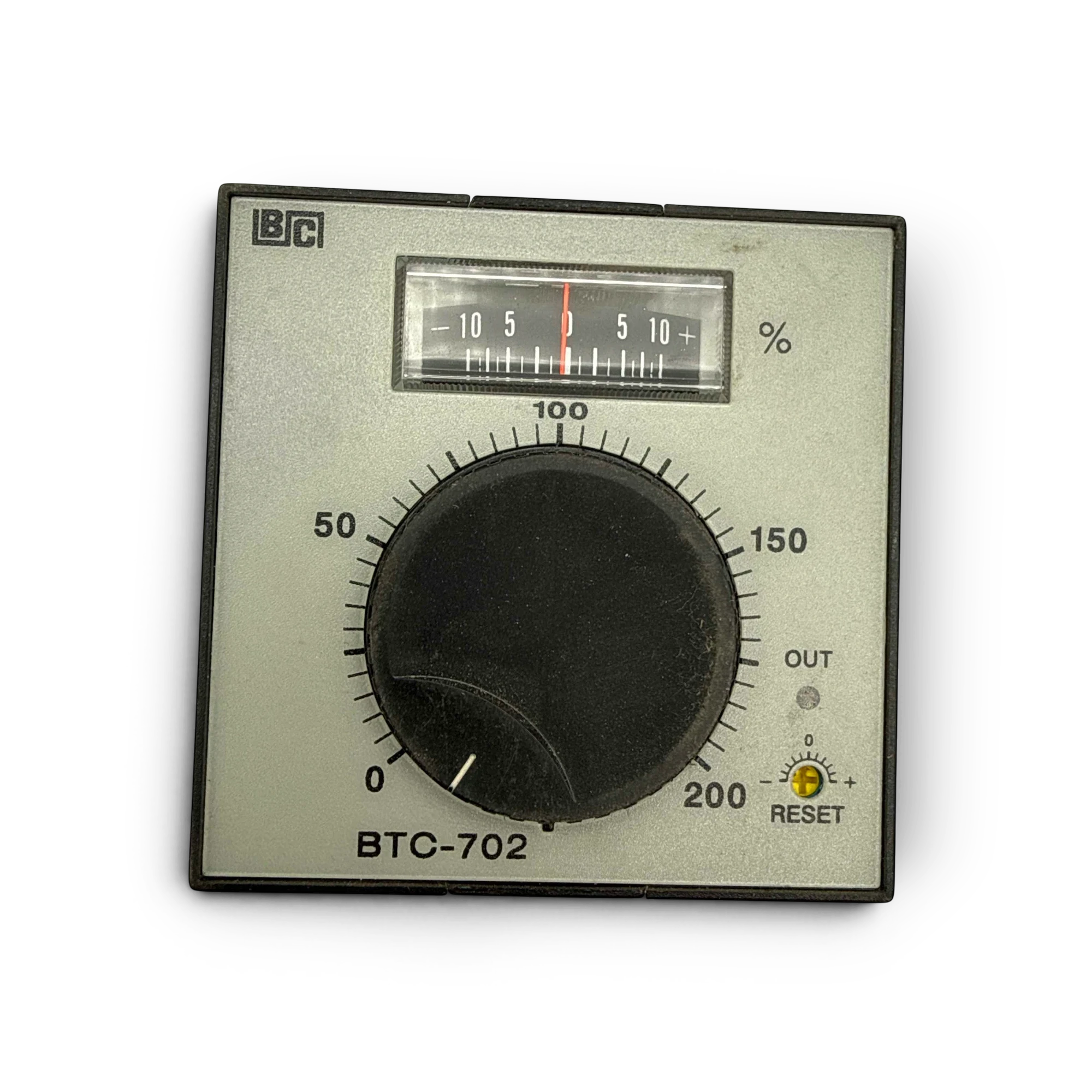 Sewershop BTC-702 industrial temperature control gauge with analog dial and reset button for water heater systems