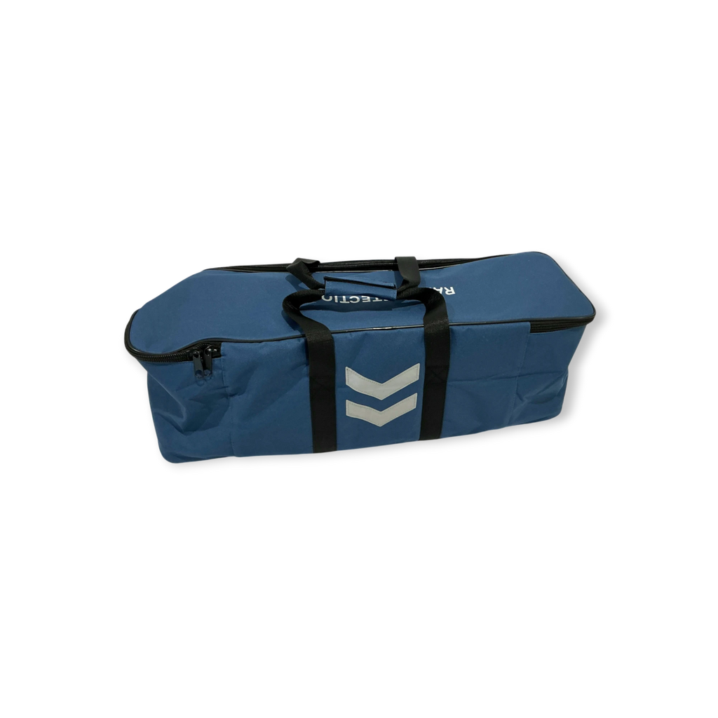 Sewershop blue soft carrying bag for Radiodetection C.A.T4+ and Genny4 cable avoidance kit with reflective chevron