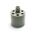 Sewershop diamond tap cutter head for hydraulic sewer root cutting in grey metal finish