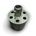 Sewershop Diamond Tap Cutter for sewer line obstruction removal with a grey metal cylindrical design.