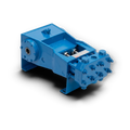 Sewershop blue FMC Bean L-0614 water pump power assembly for industrial high-pressure pumping applications