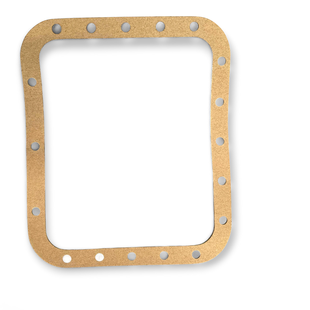 Sewershop rectangular cork gasket for FMC Bean L-1114 pump power assembly with pre-punched bolt holes