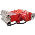 Sewershop Giant GP7655 high-pressure water pump assembly with red casing and metal valve components