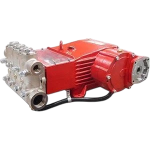 Sewershop Giant GP7655 high-pressure water pump assembly with red casing and metal valve components