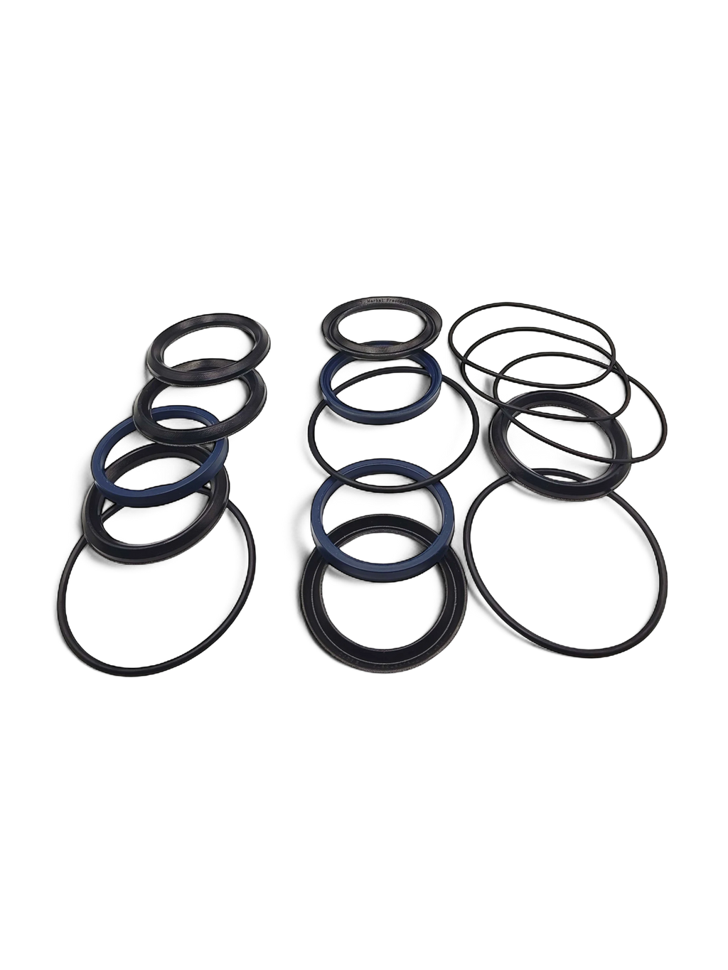 Sewershop GP5142 plunger packing kit containing black and blue rubber seals and O-rings for pump maintenance.