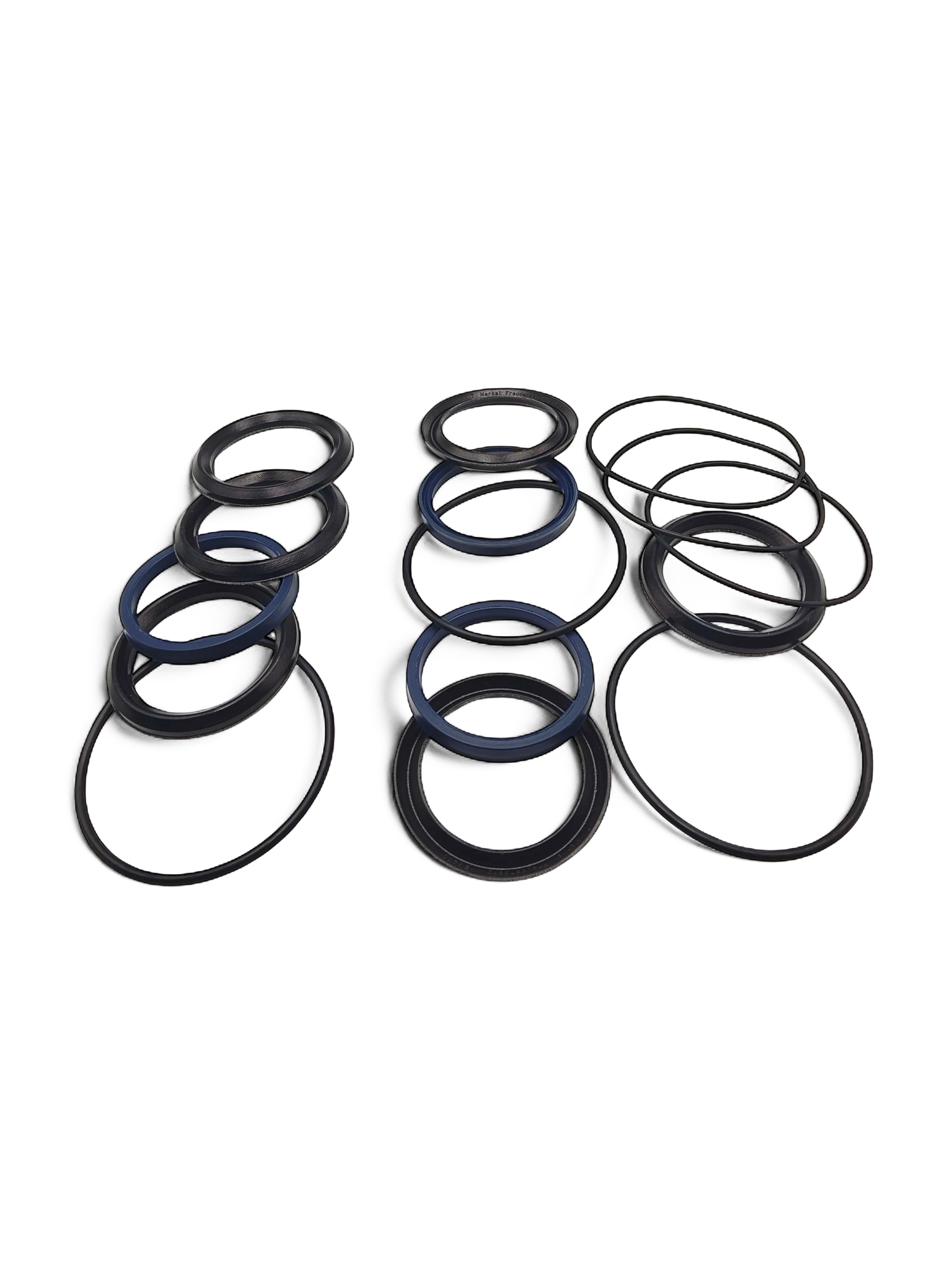 Sewershop GP5142 plunger packing kit containing black and blue rubber seals and O-rings for pump maintenance.