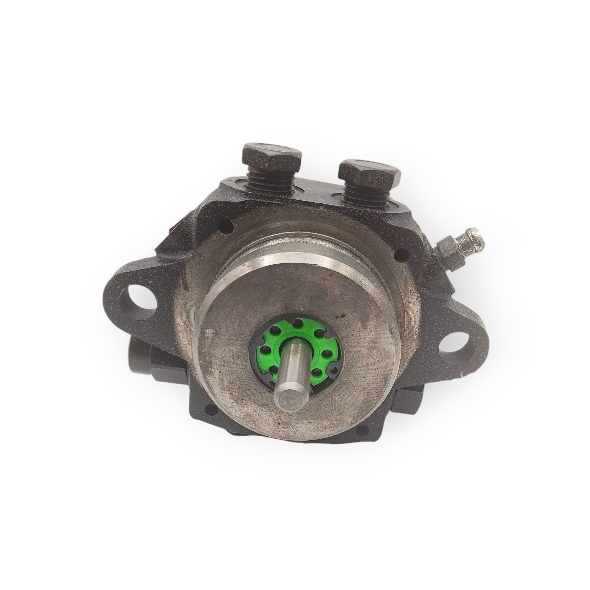 Sewershop Hotsy water heater fuel pump replacement part with black housing and green internal seal