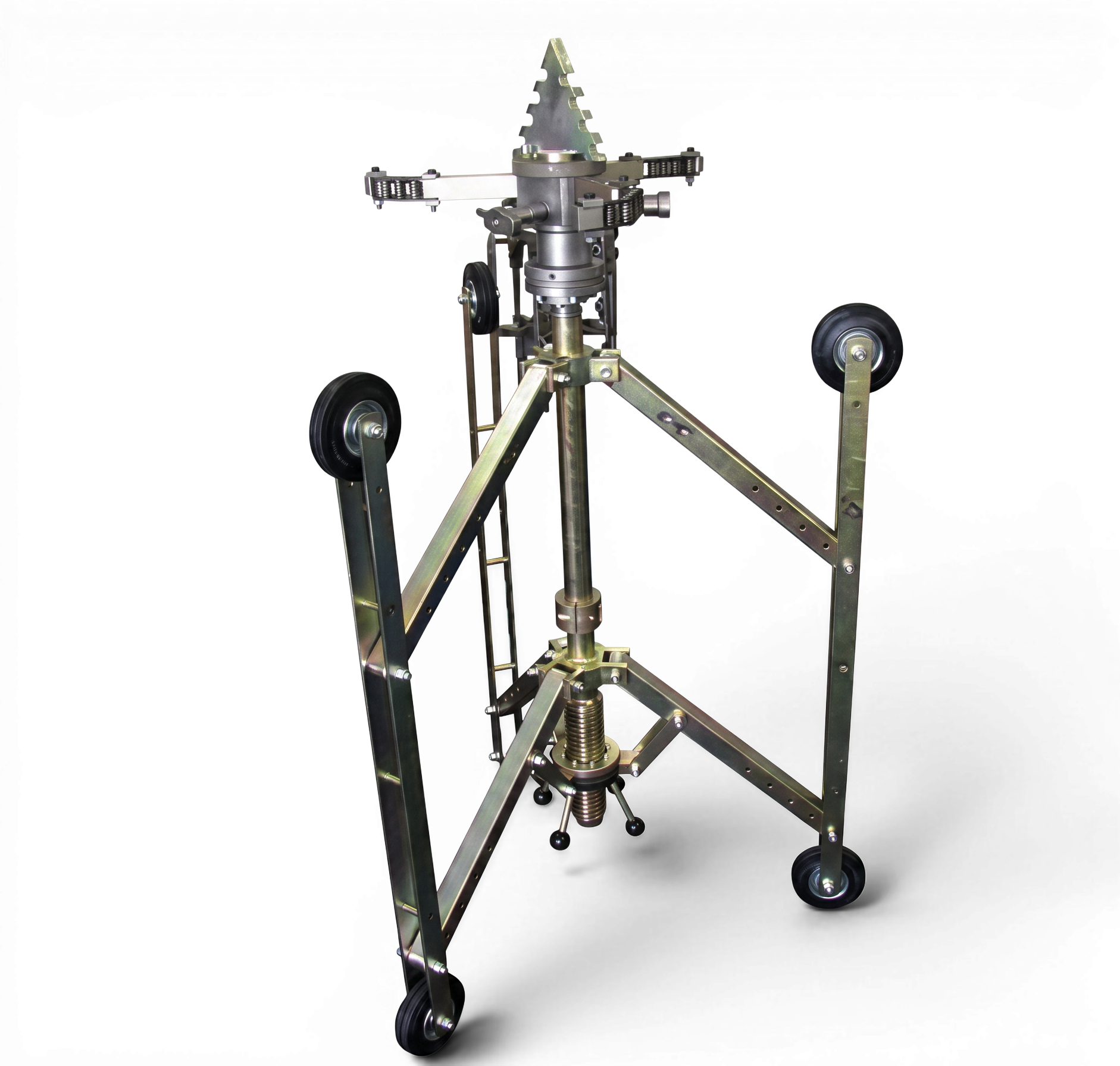 Sewershop NozzTeq K114 1-1/4 inch modular sewer cutting nozzle system with adjustable metal frame and wheels