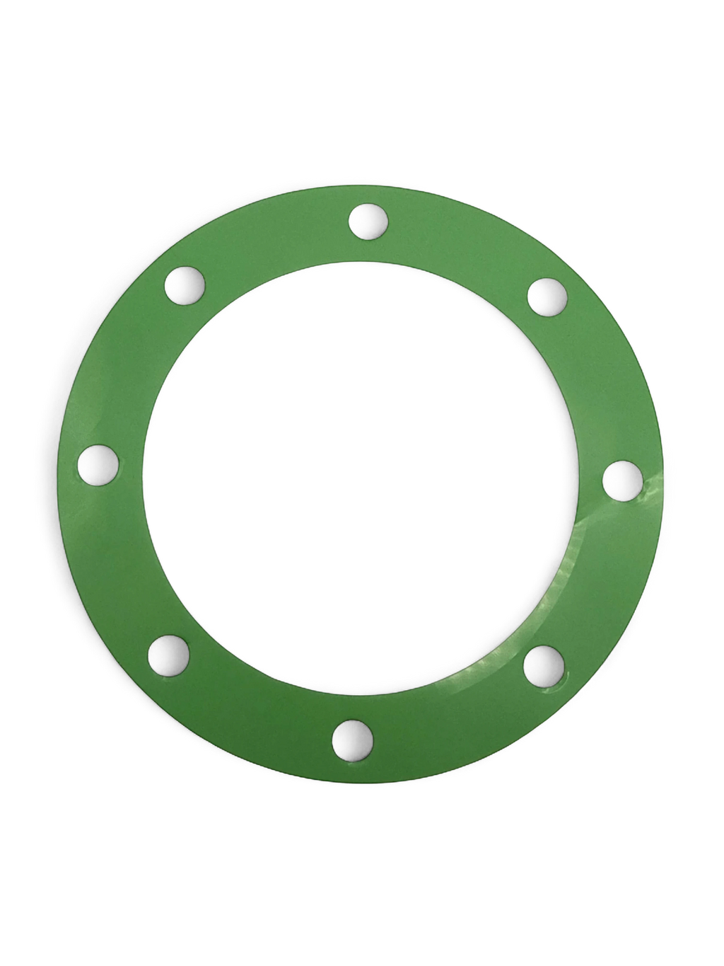 Sewershop green circular gasket for Myers D65-20 hydraulic drive pump assembly with pre-drilled bolt holes