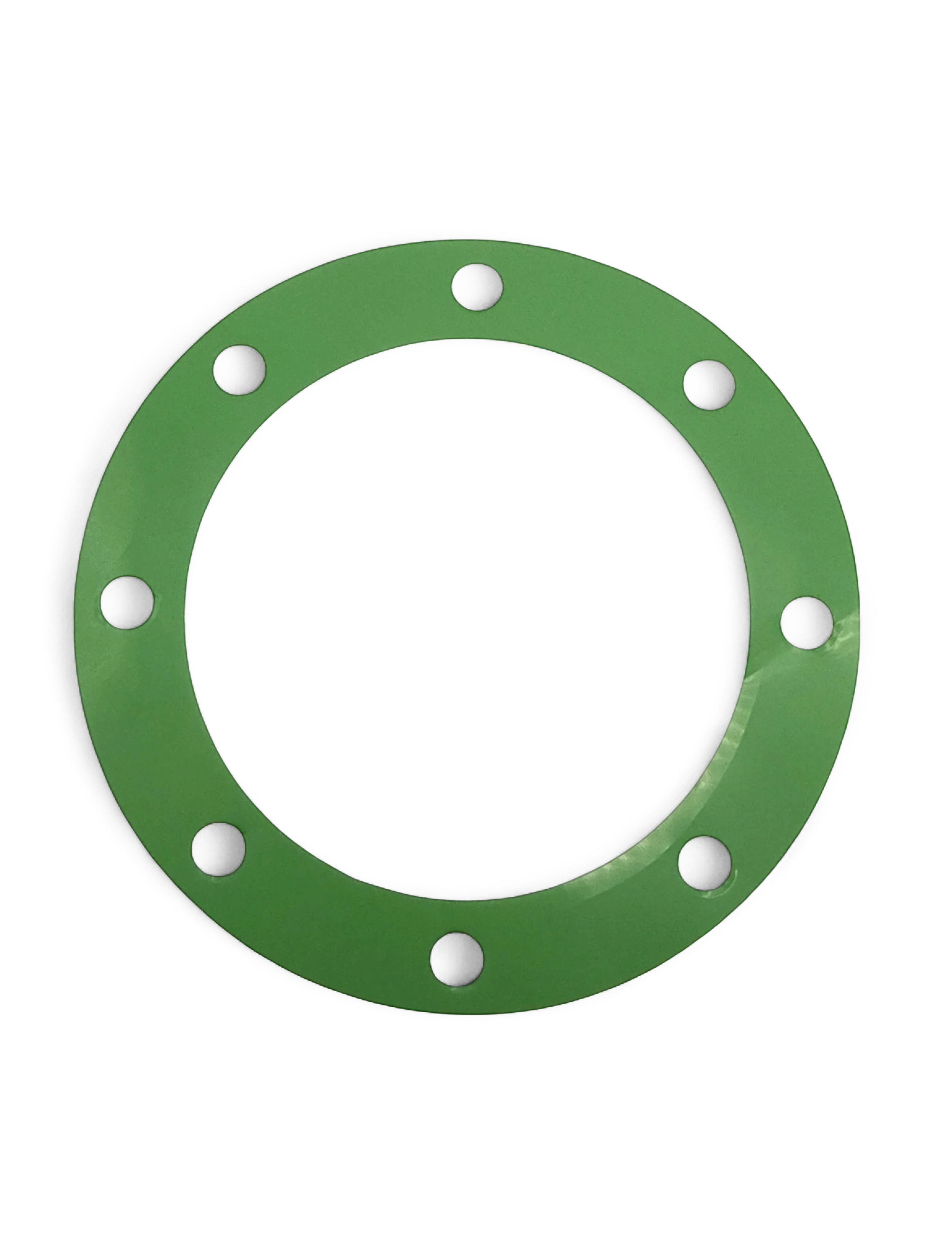 Sewershop green circular gasket for Myers D65-20 hydraulic drive pump assembly with pre-drilled bolt holes
