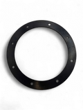 Sewershop black neoprene flange gasket for vacuum trucks with precision-cut bolt holes for secure industrial sealing