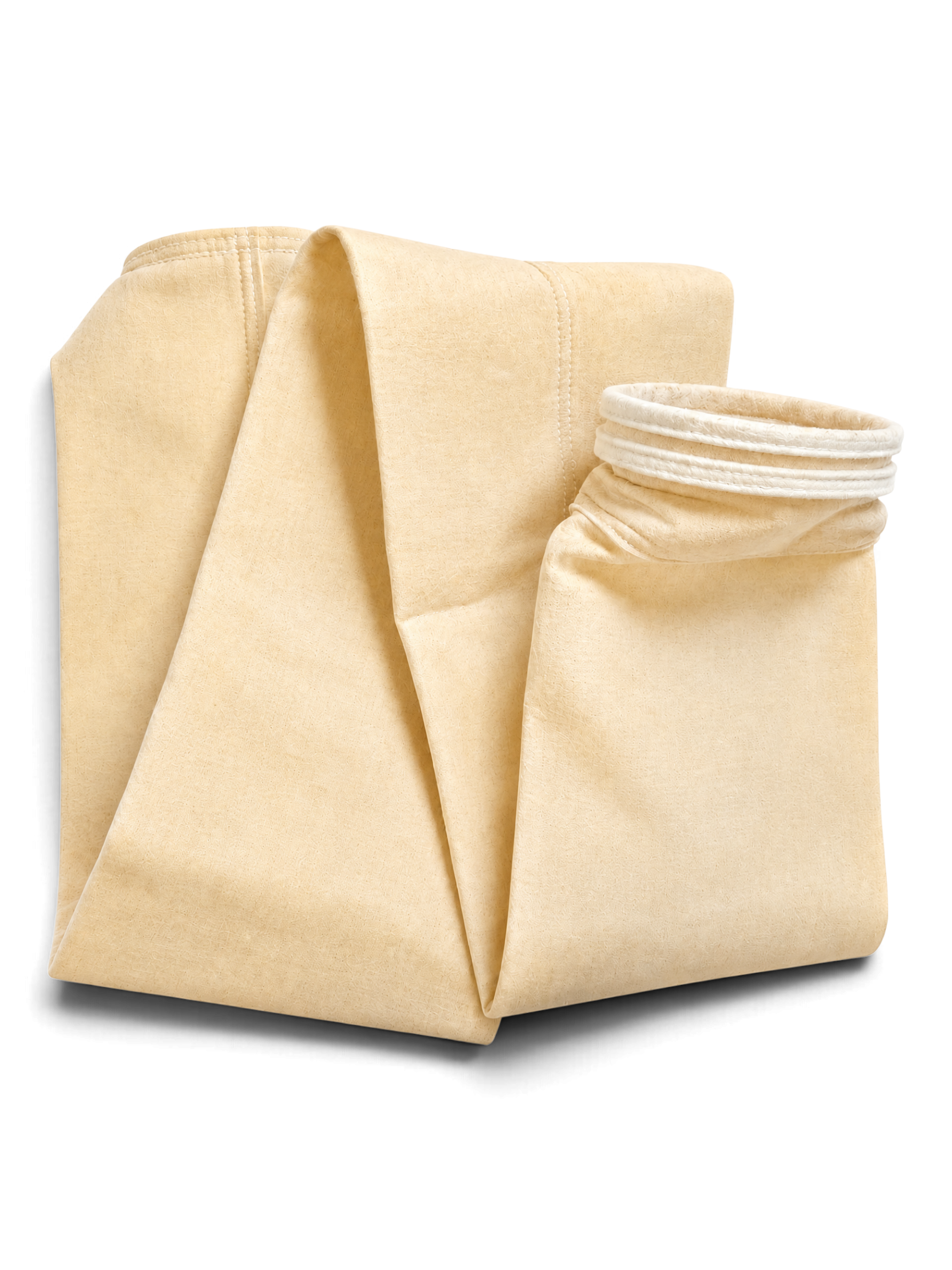 Sewershop 4.625 x 60 inch Nomex felt filter bag with Superseal top and disc bottom for high-temperature filtration