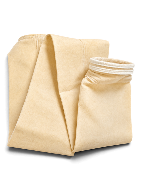 Sewershop 4.625 x 60 inch Nomex felt filter bag with Superseal top and disc bottom for high-temperature filtration