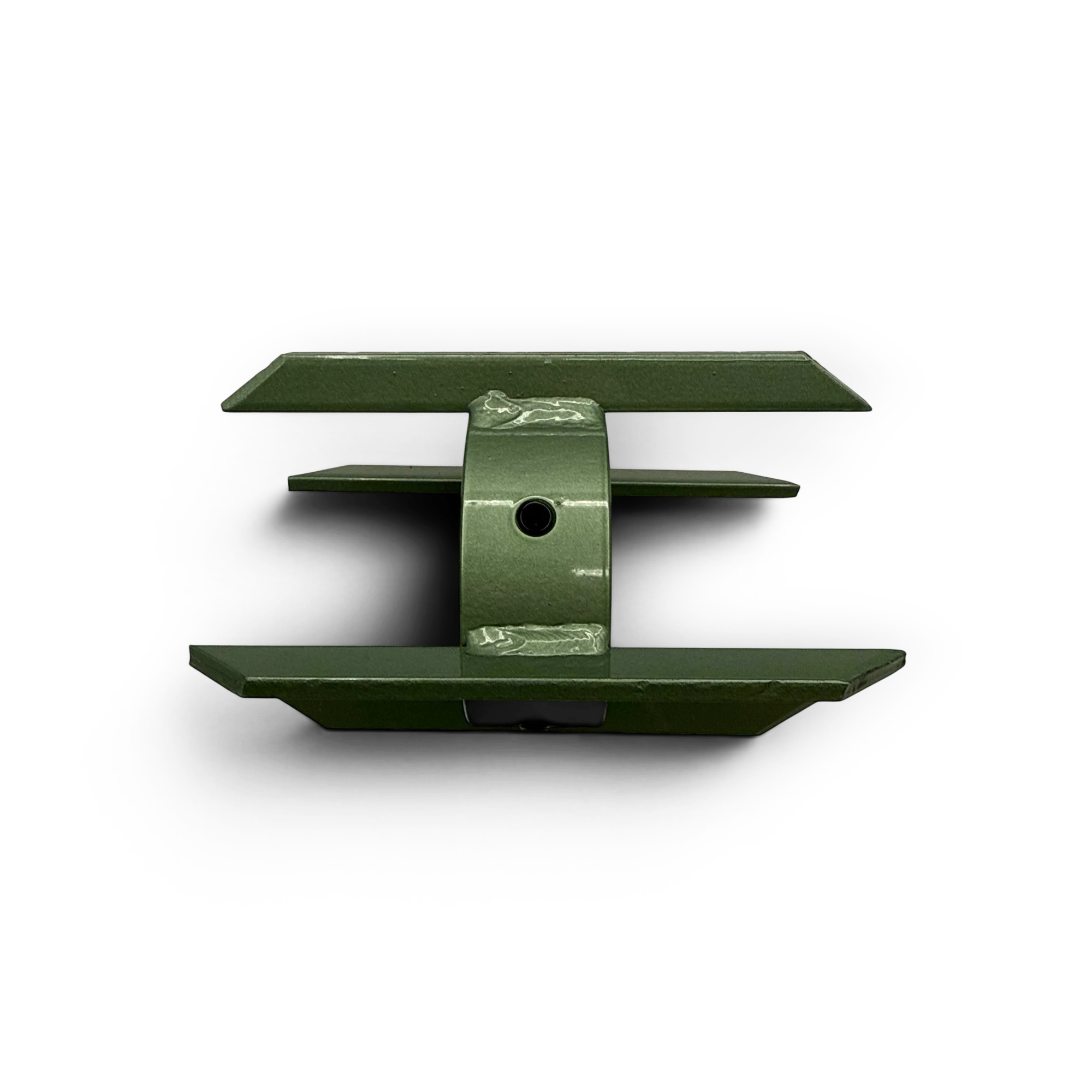 Sewershop Patriot 1 root grease cutter skid assembly in green metal for pipe diameter alignment and maintenance