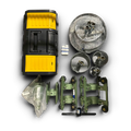 Sewershop Patriot 1 root and grease cutter kit with ring-style blades, thruster, and Stanley storage case